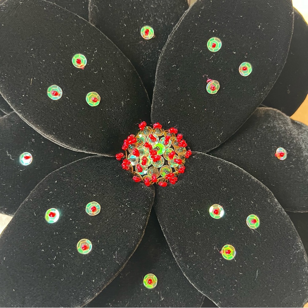 Vintage Shiraleah Velvet Flower Purse - Picture 6 of 12